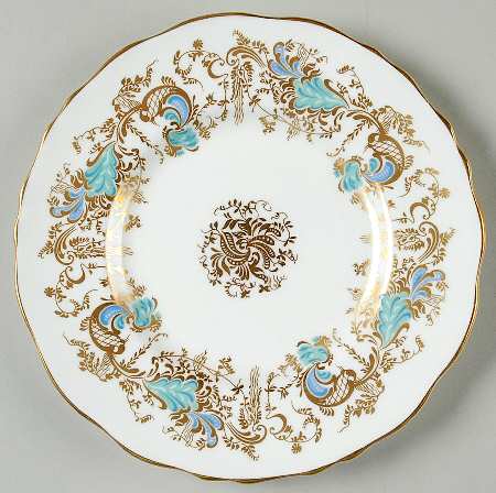 Gainsborough (White with Blue & Gold) Bread & Butter Plate