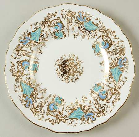 Gainsborough (White with Blue & Gold) Salad Plate