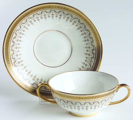 H8713 Flat Bouillon Cup & Saucer