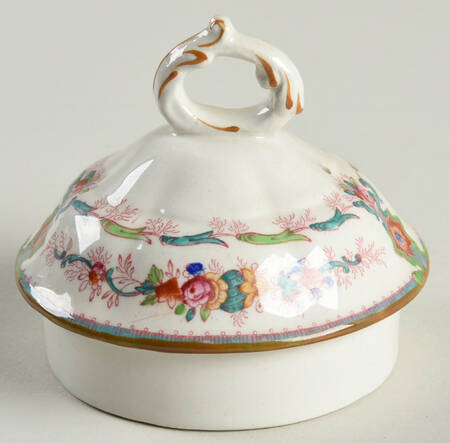 H9120 Aqua (Scalloped, White Background) Lid for Teapot