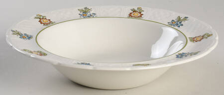 June Garden Rim Cereal Bowl