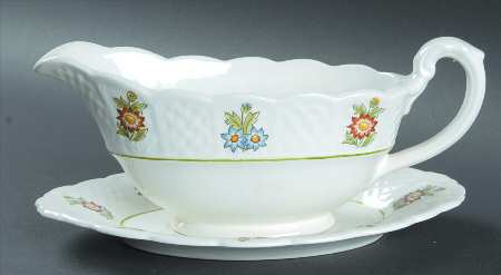 June Garden Gravy Boat & Underplate