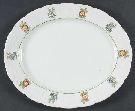 June Garden 11" Oval Serving Platter