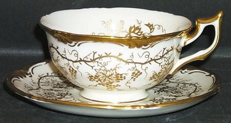 King's Plate White Footed Cup & Saucer Set