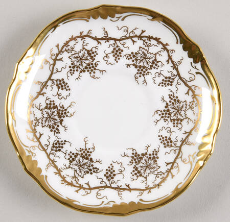 King's Plate White Saucer for Demitasse Cup