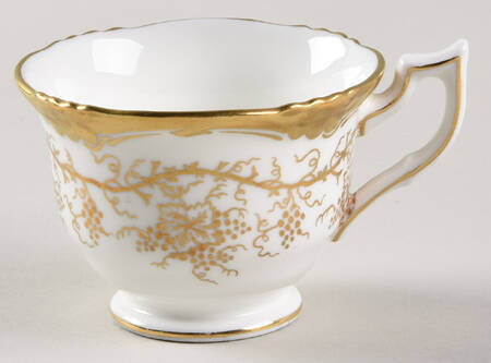King's Plate White Footed Demitasse Cup