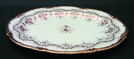 King's Plate White 12" Oval Serving Platter
