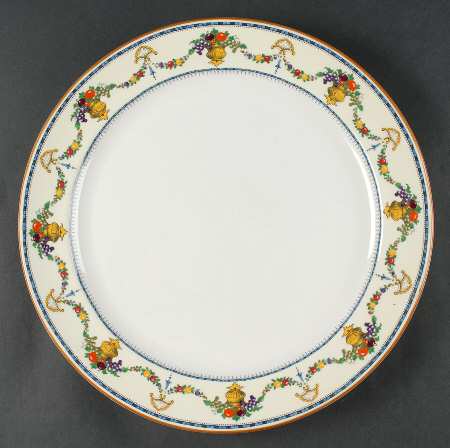 Malvern (Cream Rim, Urns) 14" Chop Plate (Round Platter)