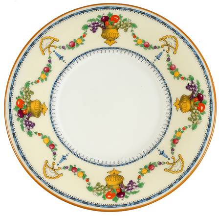 Malvern (Cream Rim, Urns) Saucer for Cream Soup Bowl