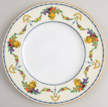 Malvern (Cream Rim, Urns) Salad Plate