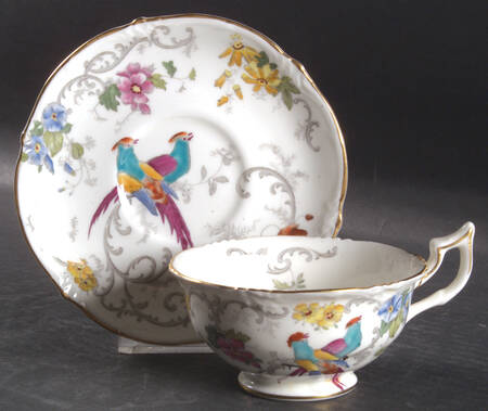 Marlborough Multicolor Footed Cup & Saucer Set