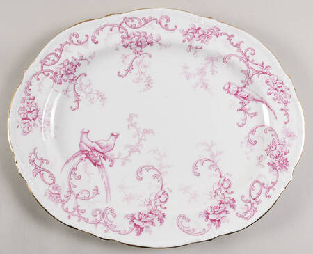 Marlborough Pink 14" Oval Serving Platter