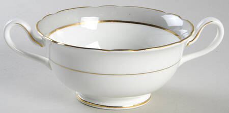 Miniver Rose Footed Cream Soup Bowl