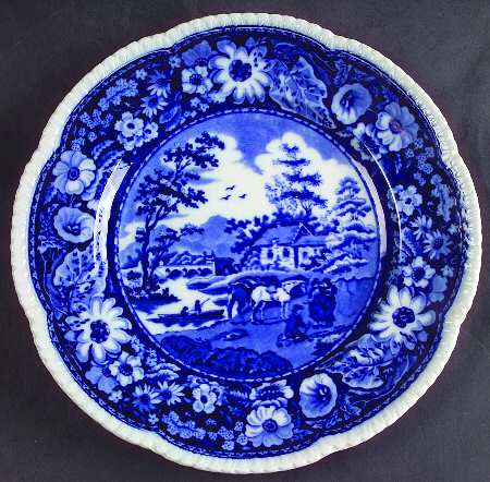 Native Blue Salad Plate