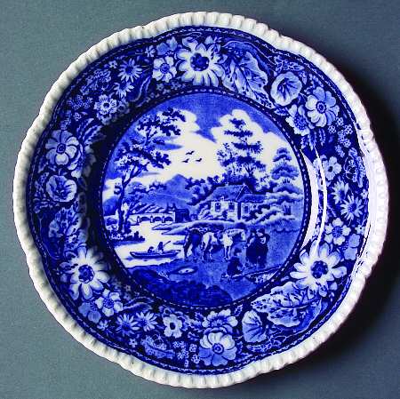 Native Blue Bread & Butter Plate