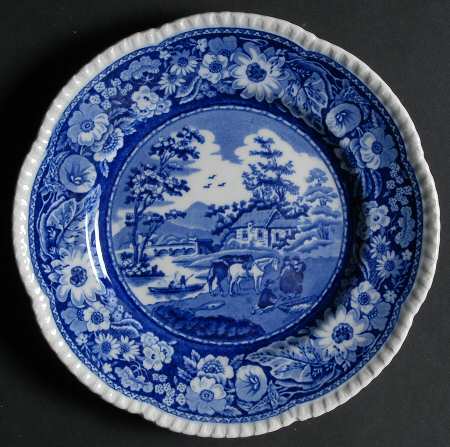 Native Blue Salad Plate