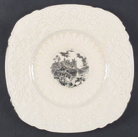 Royal Castles Square Dinner Plate