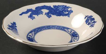 Dragon (Gold Trim) Fruit/Dessert (Sauce) Bowl