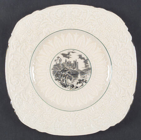 Royal Castles Square Dinner Plate
