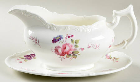Shrewsbury (No Trim) Gravy Boat & Underplate