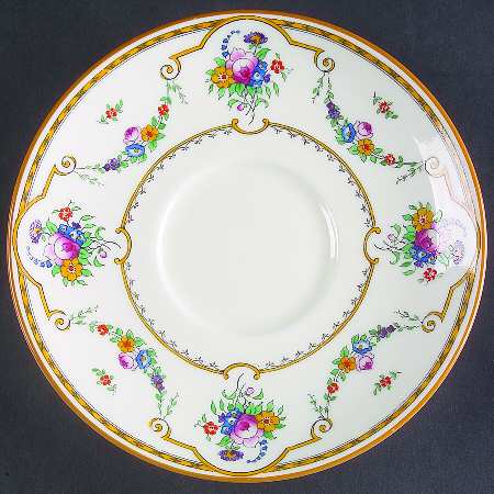 Sledmere (White Background) Saucer for Cream Soup Bowl