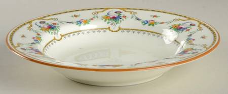 Sledmere (White Background) Rim Soup Bowl