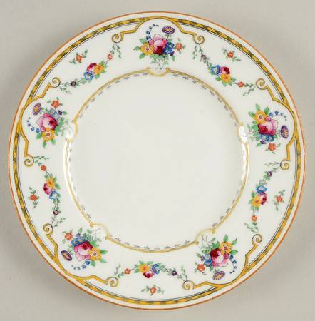 Sledmere (White Background) Bread & Butter Plate