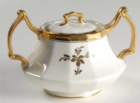Tea Leaf Sugar Bowl & Lid