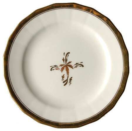 Tea Leaf Bread & Butter Plate