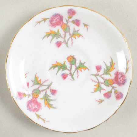 Thistle Saucer for Demitasse Cup