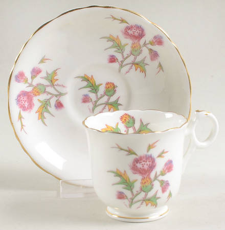 Thistle Footed Demitasse Cup & Saucer Set