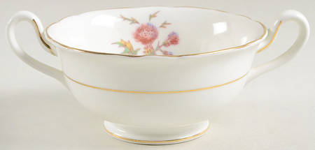 Thistle Footed Cream Soup Bowl