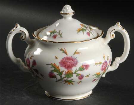 Thistle Sugar Bowl & Lid