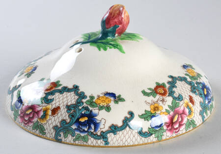 Victoria (Scalloped, Gold Trim) Lid for Muffin Dish