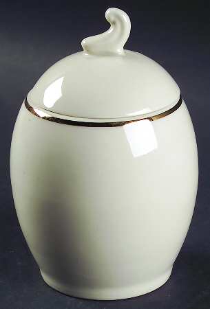 Simplicity Gold Sugar Bowl & Lid