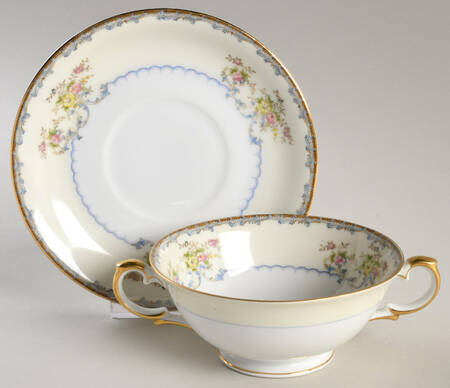 Adams Cream Soup Bowl & Saucer Set