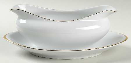 Golden Harvest Gravy Boat with Attached Underplate