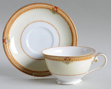 Macon Footed Cup & Saucer Set