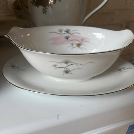 Painted Desert Gravy Boat with Attached Underplate