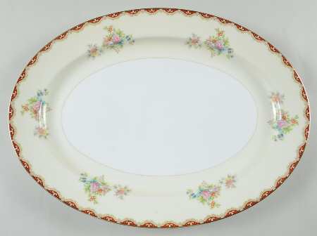 Rutland (Smooth Verge, Japan) 16" Oval Serving Platter