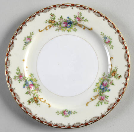 Saratoga (Multicolor Flowers) Bread & Butter Plate