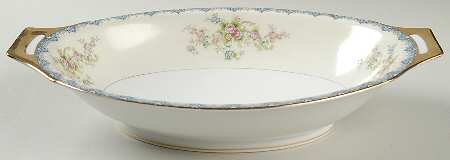 Seneca Blue 10" Oval Vegetable Bowl
