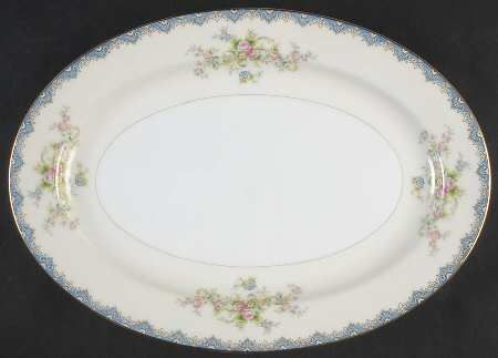 Seneca Blue 12" Oval Serving Platter