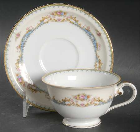 Wabash Footed Cup & Saucer Set