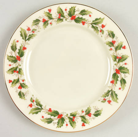 Holly Salad Plate