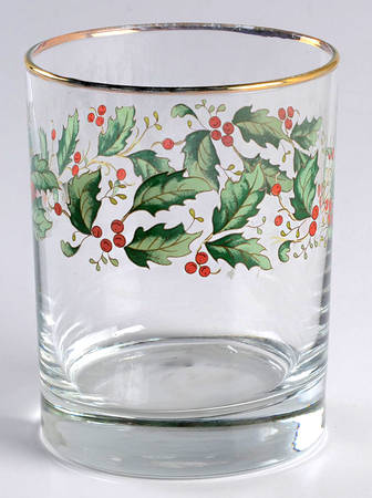 Holly Glassware Old Fashioned