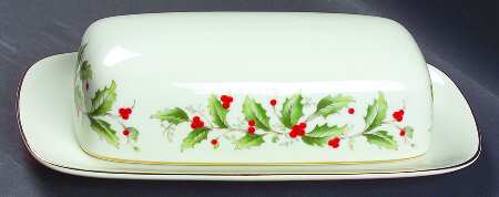 Holly 1/4 Lb Covered Butter by Royal Gallery