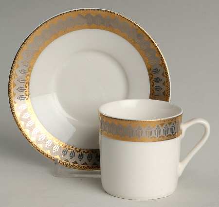 San Marco Flat Demitasse Cup & Saucer Set
