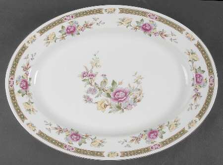 Spring Garden 14" Oval Serving Platter