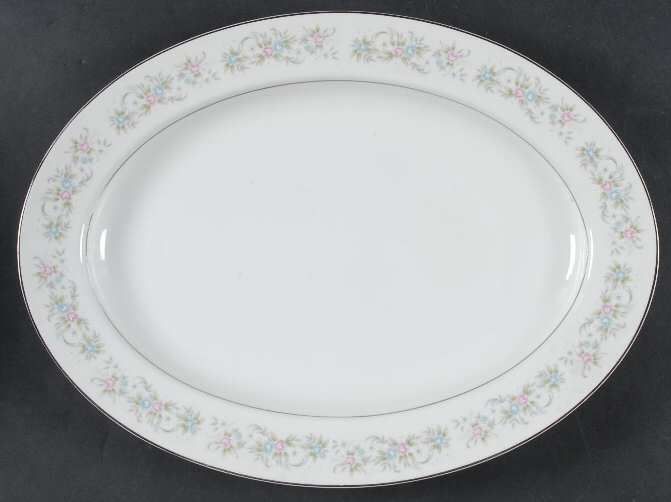 Suzanne 14" Oval Serving Platter by Royal Gallery